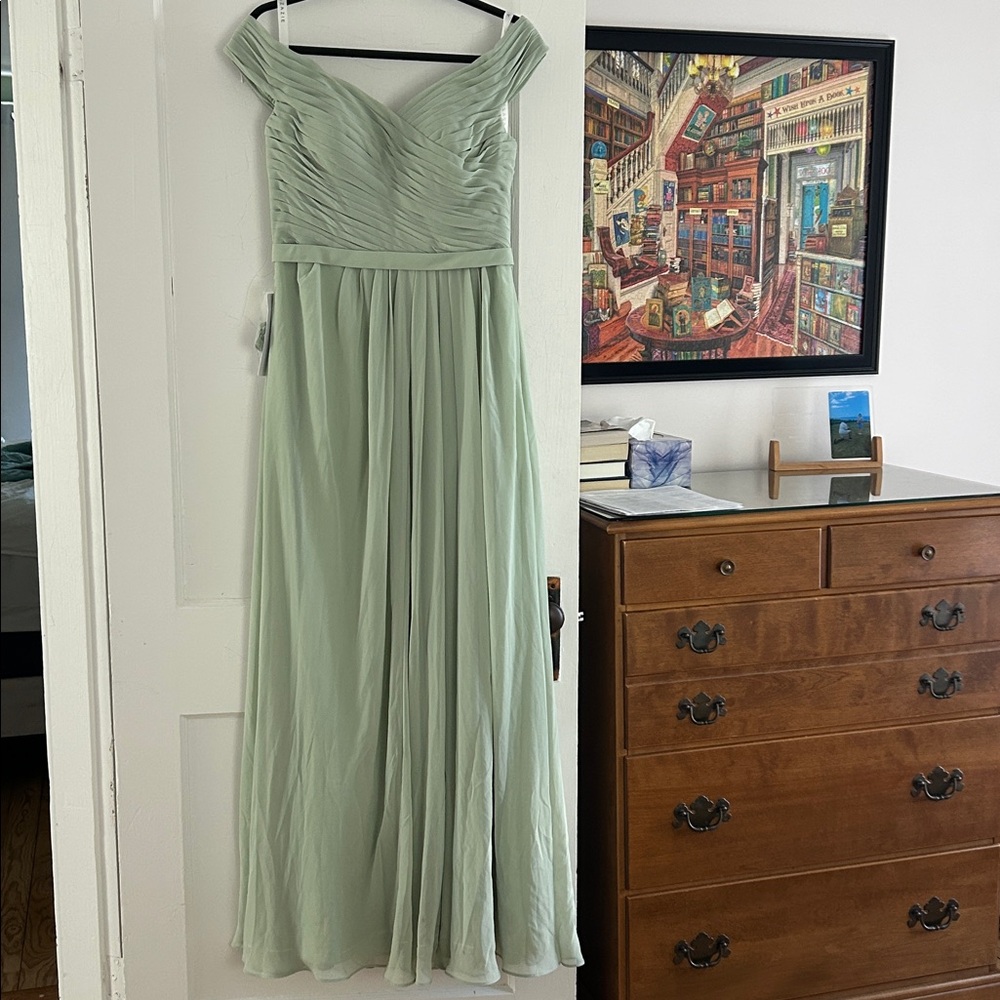 Azazie Sage Green Dress